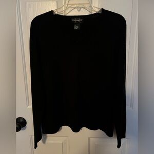 Requirements Black Acrylic Sweater